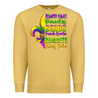 Antique Gold mardi gras parades beads Premium Sweatshirt - FaDigitalArtStudio