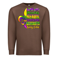 Chestnut mardi gras parades beads Premium Sweatshirt - FaDigitalArtStudio
