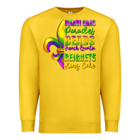 Lemon mardi gras parades beads Premium Sweatshirt - FaDigitalArtStudio