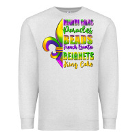 Oatmeal Heather mardi gras parades beads Premium Sweatshirt - FaDigitalArtStudio