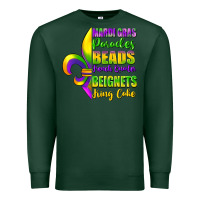 Sports Green mardi gras parades beads Premium Sweatshirt - FaDigitalArtStudio