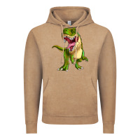 Vintage Coffee T-rex Vintage Hoodie - MaliasSmallBusiness