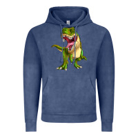 Vintage Denim T-rex Vintage Hoodie - MaliasSmallBusiness