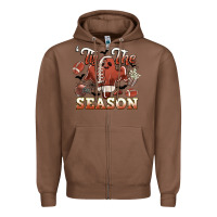 Chestnut tis the season football halloween Zipper Hoodie - CowGirlArtShop