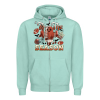 Seafoam tis the season football halloween Zipper Hoodie - CowGirlArtShop