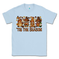 Dusty Blue 'tis the season gnomies bbs Classic Tee - BundleAndBundleShop