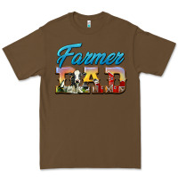 Cacao Western Farmer Dad Premium Tee - LillyAllenDesigns