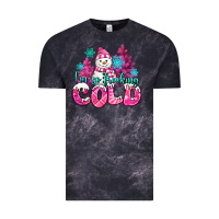 Cloud Black im so freaking cold pink christmas snowman Vintage Tee - MaliasSmallBusiness