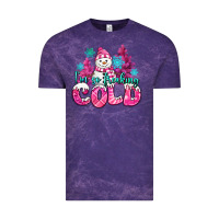 Cloud Purple im so freaking cold pink christmas snowman Vintage Tee - MaliasSmallBusiness