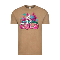 Vintage Coffee im so freaking cold pink christmas snowman Vintage Tee - MaliasSmallBusiness