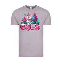Vintage Zinc im so freaking cold pink christmas snowman Vintage Tee - MaliasSmallBusiness