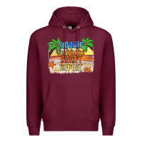 Burgundy sunrise sunburn sunset repeat2 Premium Hoodie - JahusDesignShop