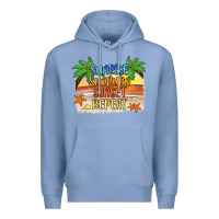 Colony Blue sunrise sunburn sunset repeat2 Premium Hoodie - JahusDesignShop