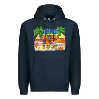 Navy sunrise sunburn sunset repeat2 Premium Hoodie - JahusDesignShop
