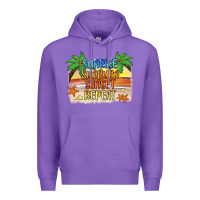 Purple sunrise sunburn sunset repeat2 Premium Hoodie - JahusDesignShop