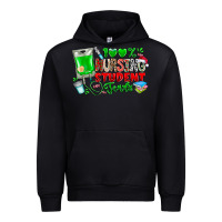Black 100 Nursing Student Tears Urban Hoodie - CowhideDigitalArt
