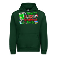 Forest Green 100 Nursing Student Tears Urban Hoodie - CowhideDigitalArt