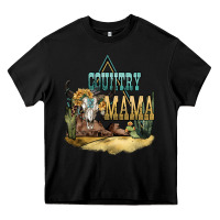 Black country mama Heavy Core Tee - NancyCooperArtShop
