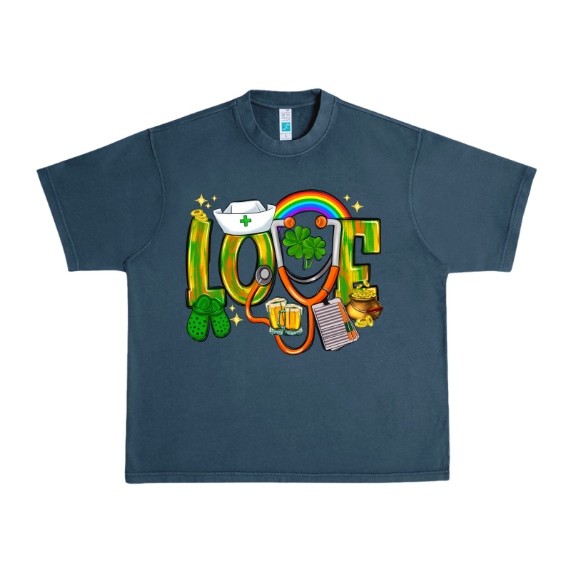 St. Patrick's Love Nurse Urban Heavy Tee by BundleAndBundleShop | Teevron