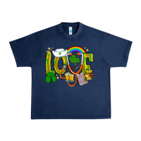 Navy St. Patrick's Love Nurse Urban Heavy Tee - BundleAndBundleShop