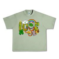 Oil Green St. Patrick's Love Nurse Urban Heavy Tee - BundleAndBundleShop