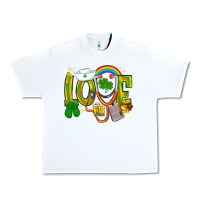 White St. Patrick's Love Nurse Urban Heavy Tee - BundleAndBundleShop