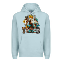 Blue Mist can't be tamed horse Premium Hoodie - OliviaCreatesArt