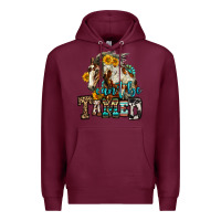 Burgundy can't be tamed horse Premium Hoodie - OliviaCreatesArt