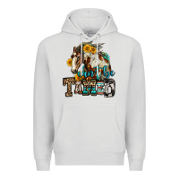 Dove Grey can't be tamed horse Premium Hoodie - OliviaCreatesArt