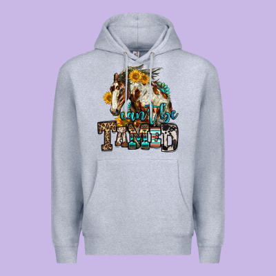 Can't Be Tamed Horse Premium Hoodie Designed By Oliviacreatesart