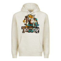 Oatmeal Heather can't be tamed horse Premium Hoodie - OliviaCreatesArt