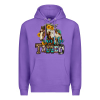 Purple can't be tamed horse Premium Hoodie - OliviaCreatesArt