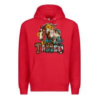 Red can't be tamed horse Premium Hoodie - OliviaCreatesArt