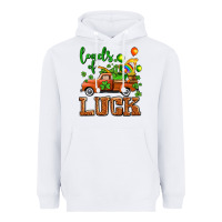 White St. Patrick's Day loads of truck Heavyweight Hoodie - OliviaCreatesArt