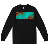 Black tooled leather turquoise glitter 11oz mug Long Sleeve Tee - Jasminsmagicworld
