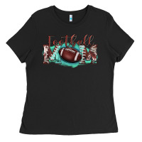 Black football mom Ladies Tee - BarkalooDesign