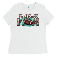 White football mom Ladies Tee - BarkalooDesign