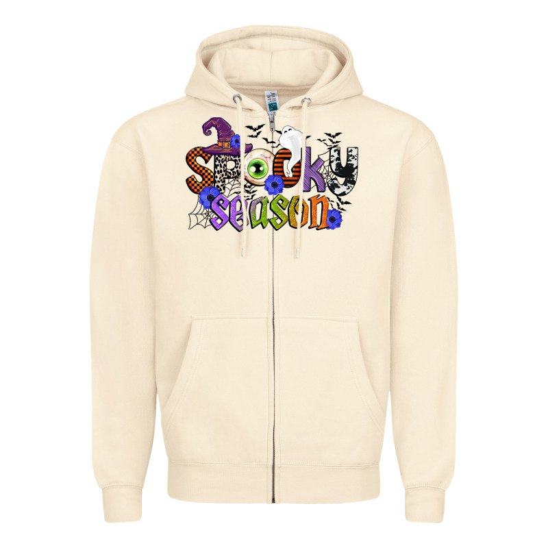 Spooky Season Zipper Hoodie by CowGirlArtShop | Teevron