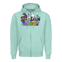 Seafoam spooky season Zipper Hoodie - CowGirlArtShop