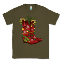 Army Green Christmas boots Classic Tee - JahusDesignShop