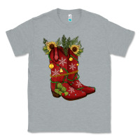 Heather Grey Christmas boots Classic Tee - JahusDesignShop