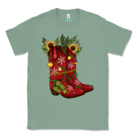 Sage Christmas boots Classic Tee - JahusDesignShop