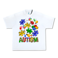 White autism Urban Heavy Tee - JahusDesignShop