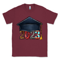 Burgundy 2023 graduation hat bbs Classic Tee - BundleAndBundleShop