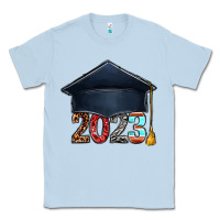 Dusty Blue 2023 graduation hat bbs Classic Tee - BundleAndBundleShop