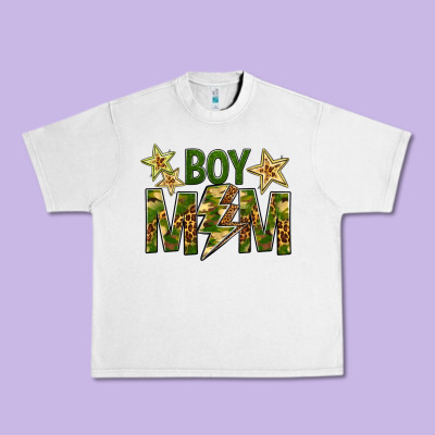 Boy Mom Urban Heavy Tee Designed By Bundleandbundleshop