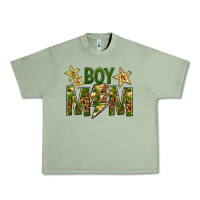 Oil Green Boy Mom Urban Heavy Tee - BundleAndBundleShop
