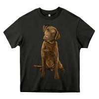 Asphalt chesapeake bay retriever Heavy Core Tee - LillyAllenDesigns