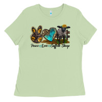 Matcha Peace Love Suffolk Sheep Ladies Tee - LillyAllenDesigns