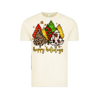Vintage Arctic happy holidays with christmas tree Vintage Tee - MaliasSmallBusiness